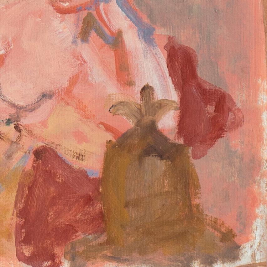 'Reclining Nude', Paris, Louvre, Académie Chaumière, LACMA, SFAA, California - Post-Impressionist Painting by Victor Di Gesu