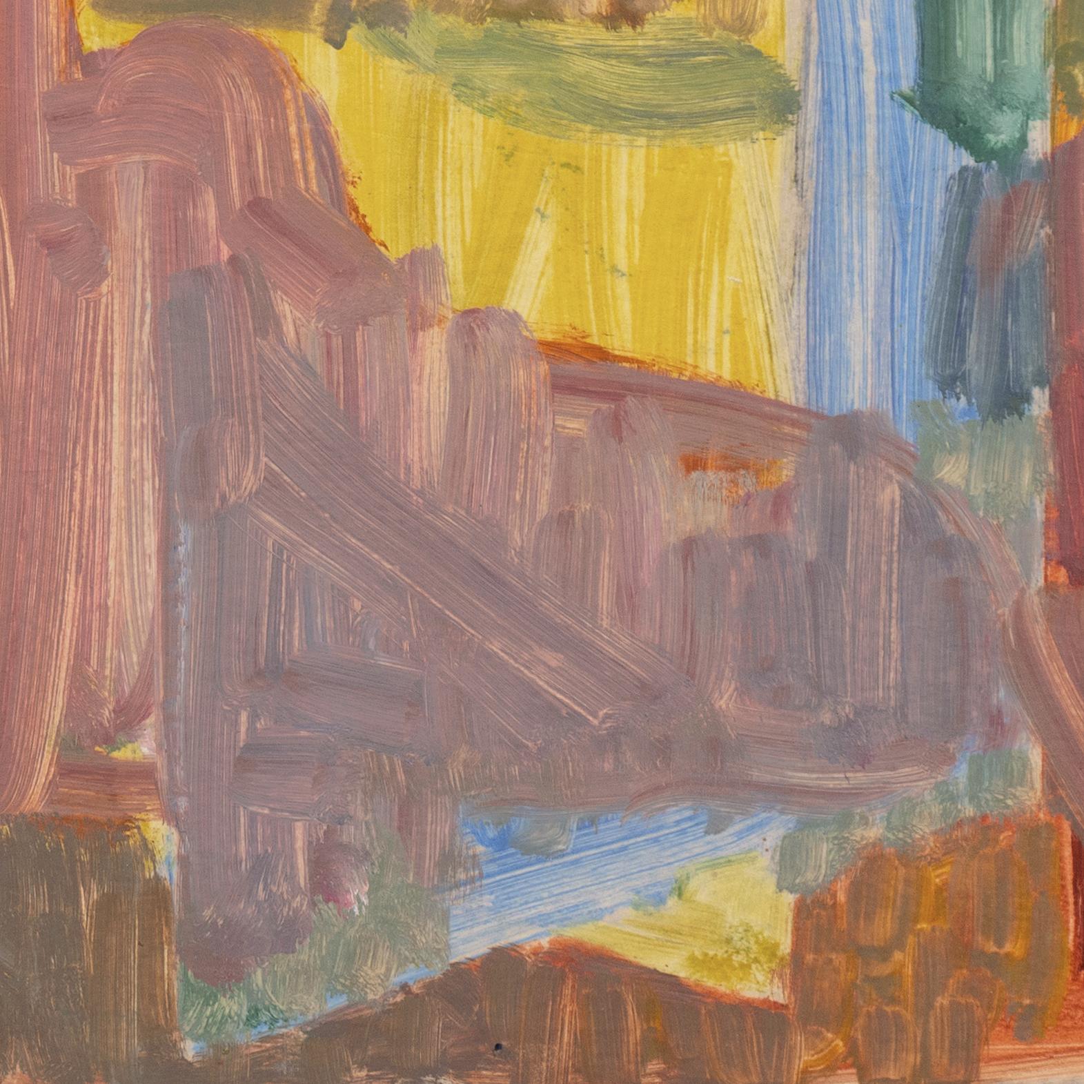 Created circa 1955 by Victor Di Gesu (American, 1914-1988) and stamped, verso, with Victor di Gesu estate stamp.

Winner of the Prix Othon Friesz, Victor di Gesu first attended the Los Angeles Art Center and the Chouinard Art School before moving to