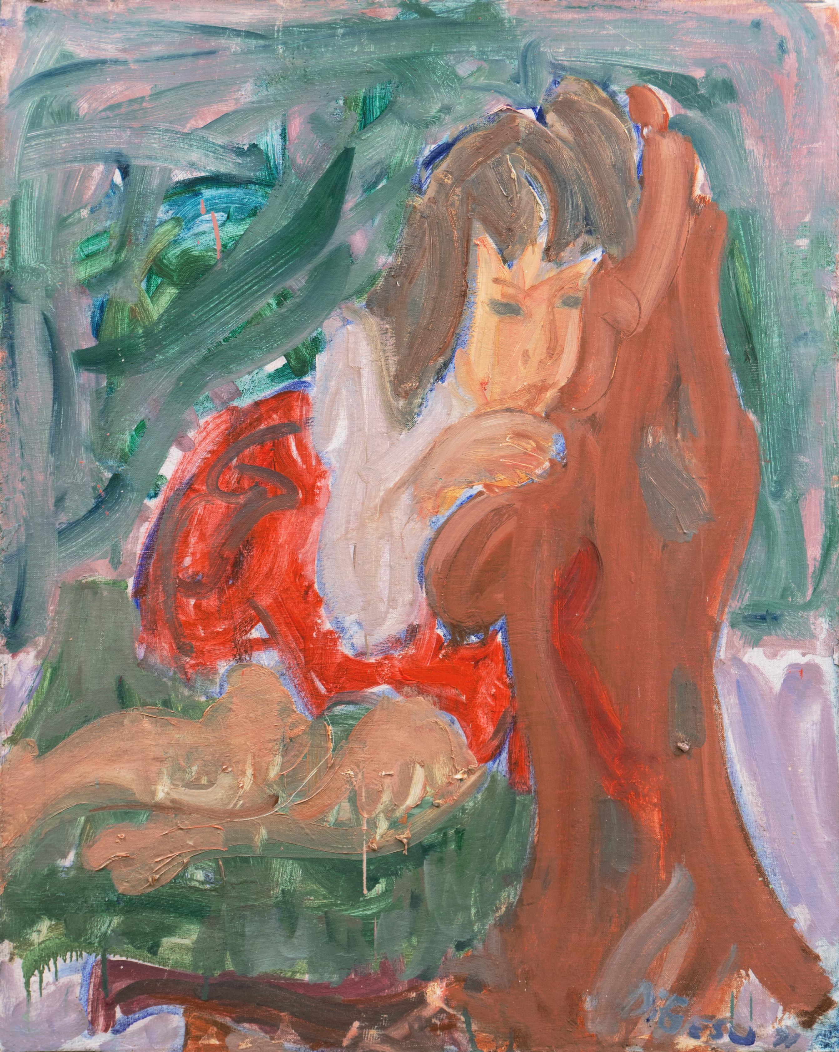 Joven sentada", París, Louvre, Salón de Otoño, Ac. Chaumière, LACMA, SFAA