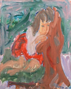 'Young Girl Seated', Paris, Louvre, Salon d'Automne, Ac. Chaumière, LACMA, SFAA 