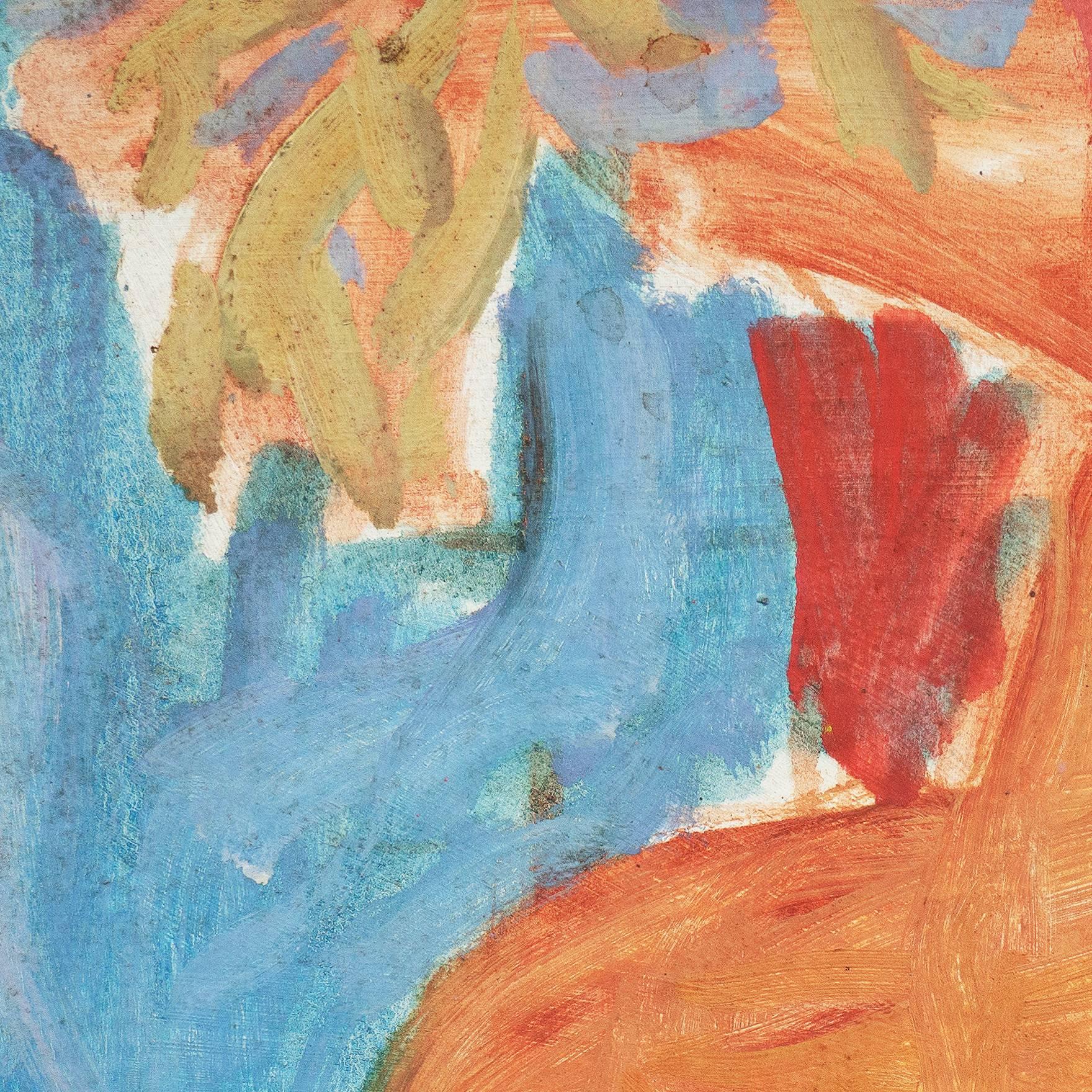 Cachet de la succession, au verso, pour Victor Di Gesu (américain, 1914-1988) et peint vers 1955.

Lauréat du prix Othon Friesz, Victor di Gesu a d'abord fréquenté le Los Angeles Art Center et la Chouinard Art School avant de s'installer à Paris où