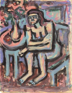 'Seated Nude', Paris, Louvre, Salon d'Automne, Académie Chaumière, LACMA, SFAA 