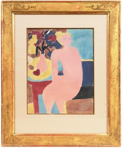 Sitzender Akt", Paris, Louvre, LACMA, Académie Chaumière, SFAA, California Fauve