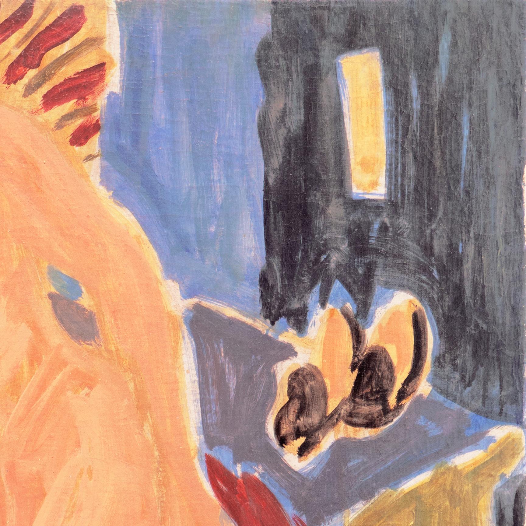 „Sitzender Akt“, Paris, Louvre, Academie Chaumiere, Carmel, Kalifornien, LACMA, Öl – Painting von Victor Di Gesu