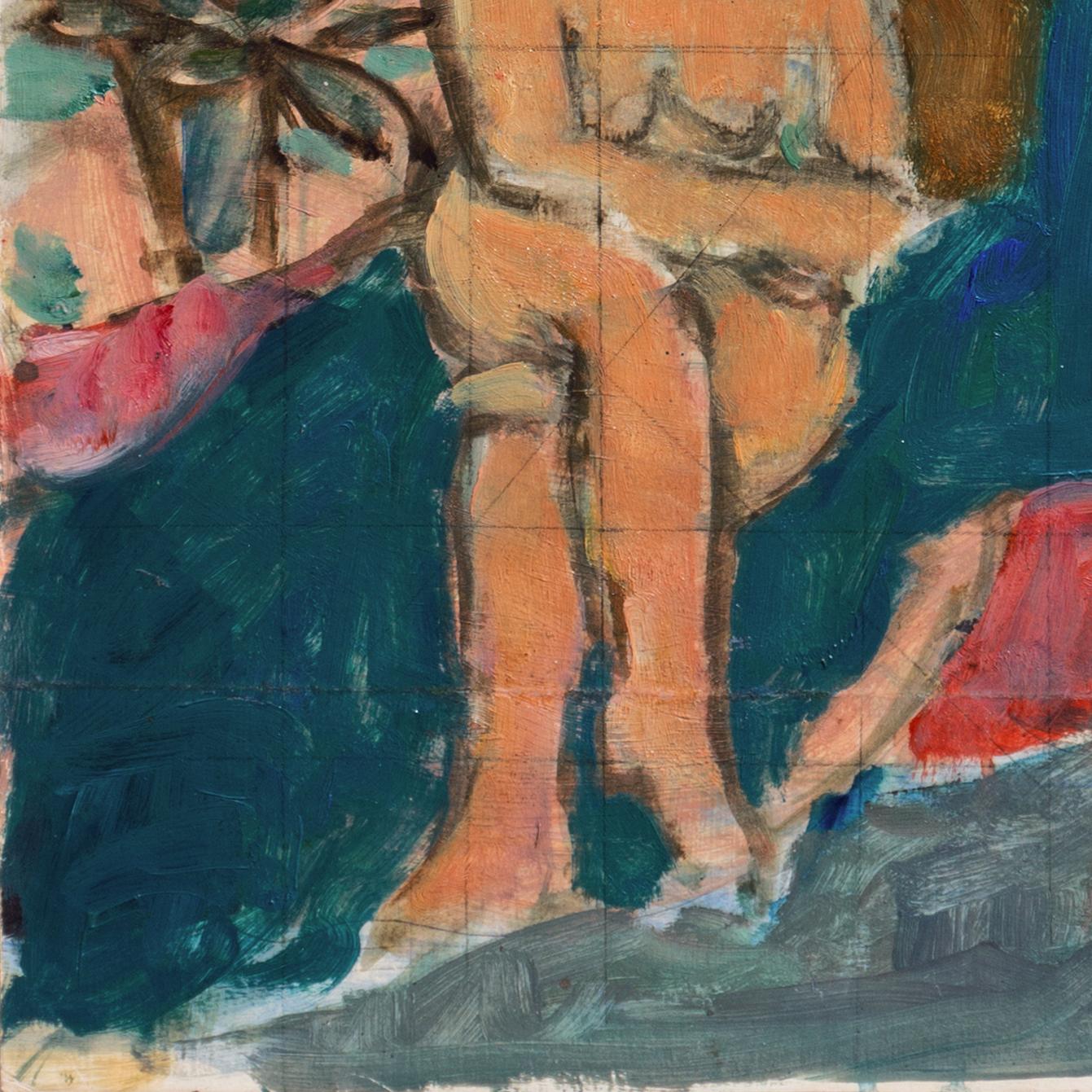 'Seated Nude', Paris, Louvre, Salon d'Automne, Académie Chaumière, SFAA, LACMA For Sale 4