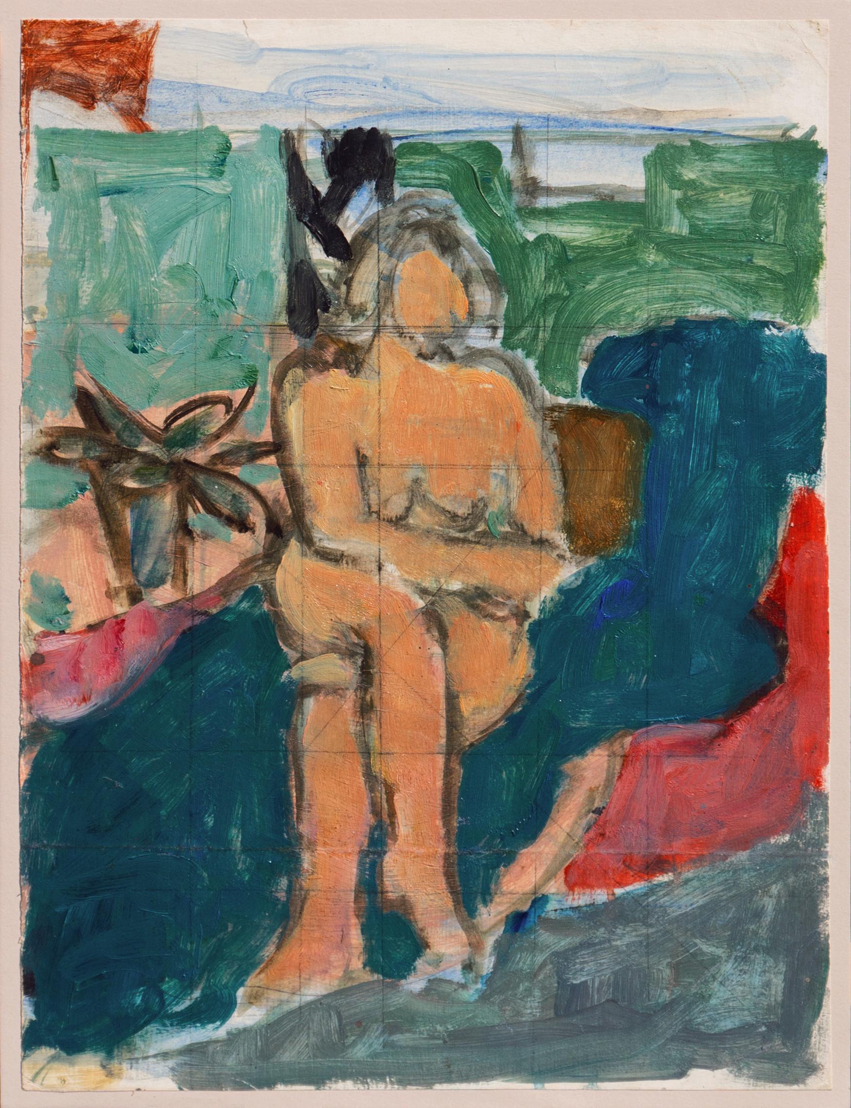 'Seated Nude', Paris, Louvre, Salon d'Automne, Académie Chaumière, SFAA, LACMA For Sale 5