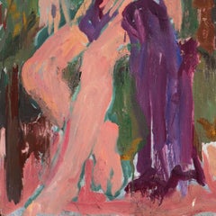 'Seated Nude with Flowers' Paris, Louvre, Académie Chaumière, SFAA, LACMA