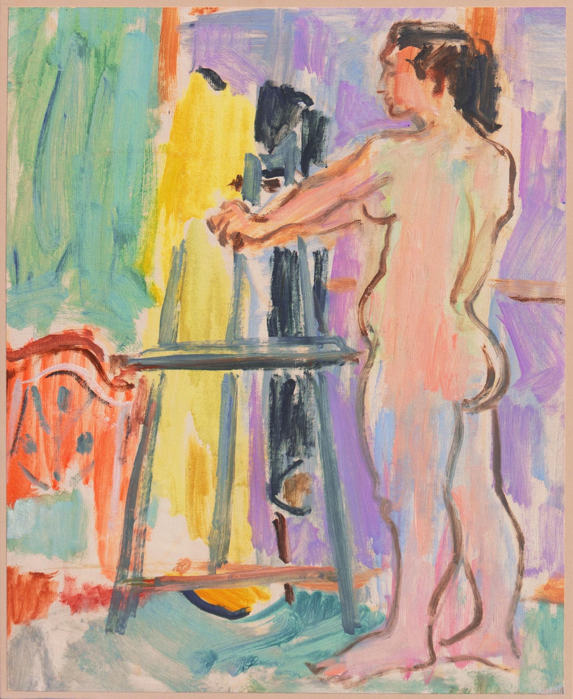 'Standing Nude', Paris, Louvre, Académie Chaumière, California, SFAA, LACMA For Sale 3