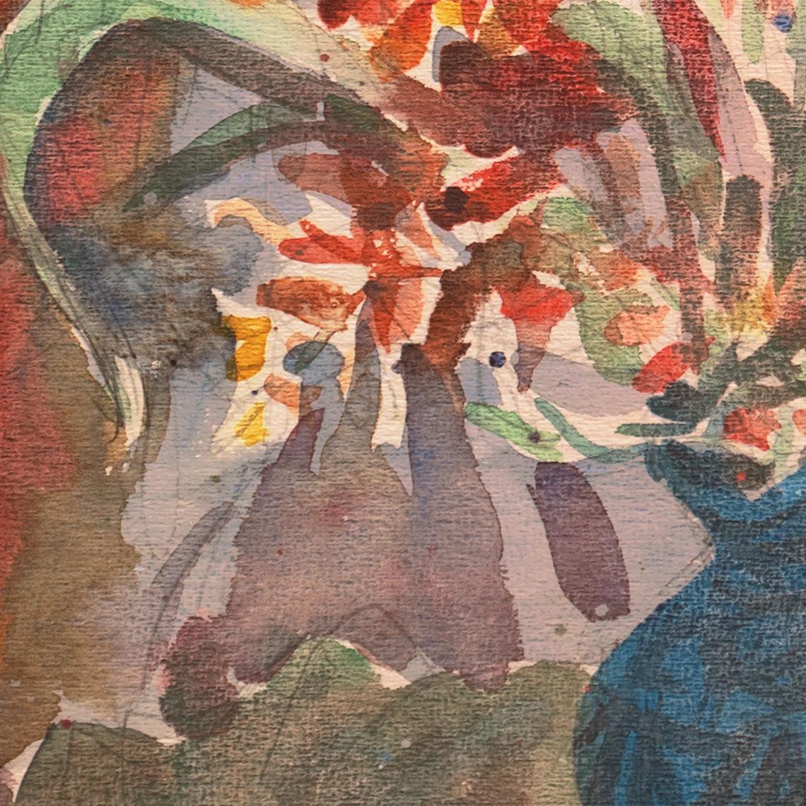 'Still Life', Paris, Louvre, Salon D'Automne, Académie Chaumière, SFAA, LACMA - Post-Impressionist Painting by Victor Di Gesu