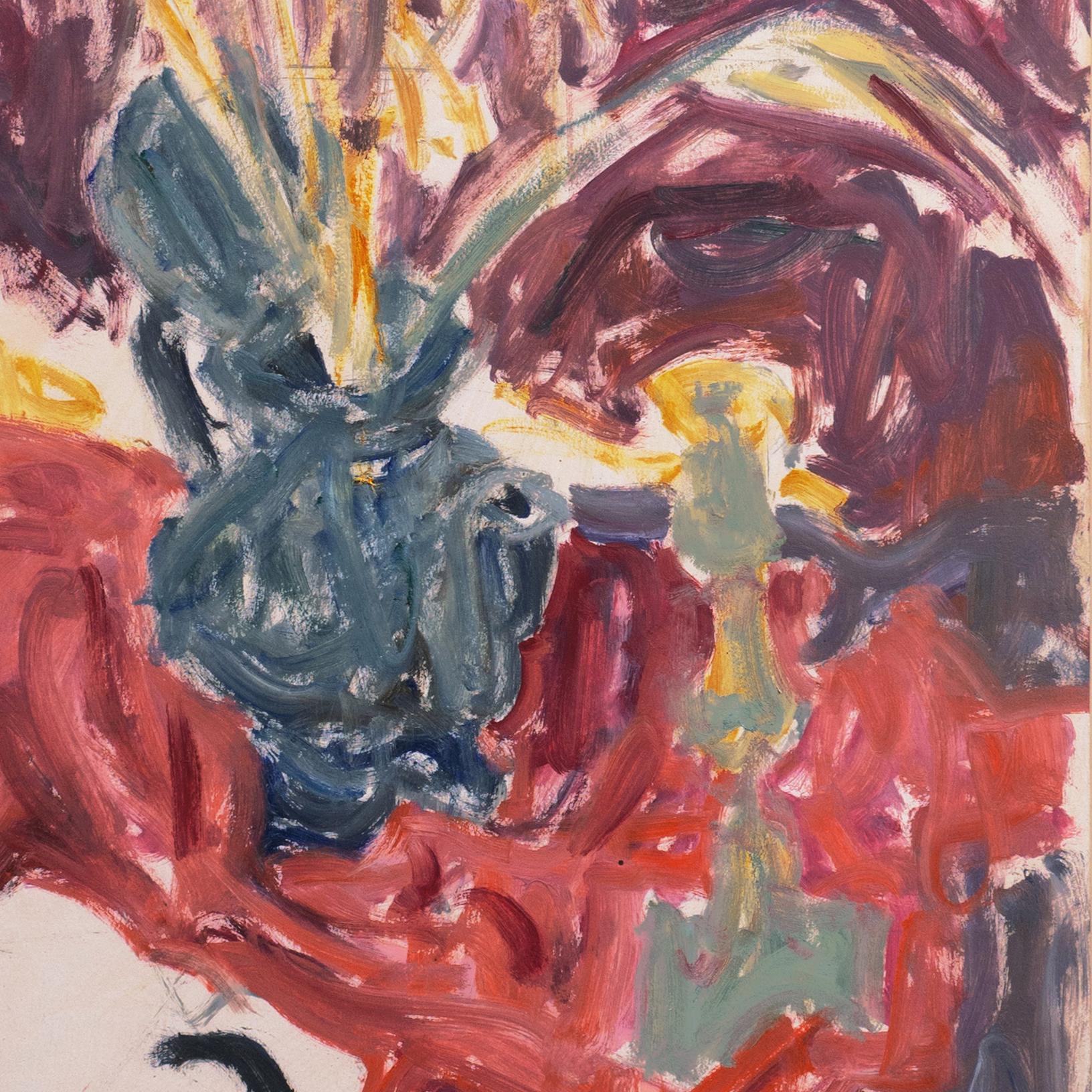 'Still Life with Pipe', Paris, Louvre, Académie Chaumière, LACMA, SFAA, Carmel - Post-Impressionist Painting by Victor Di Gesu