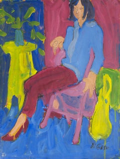 'Woman Seated', California Post-Impressionist, Louvre, Académie Chaumière, LACMA