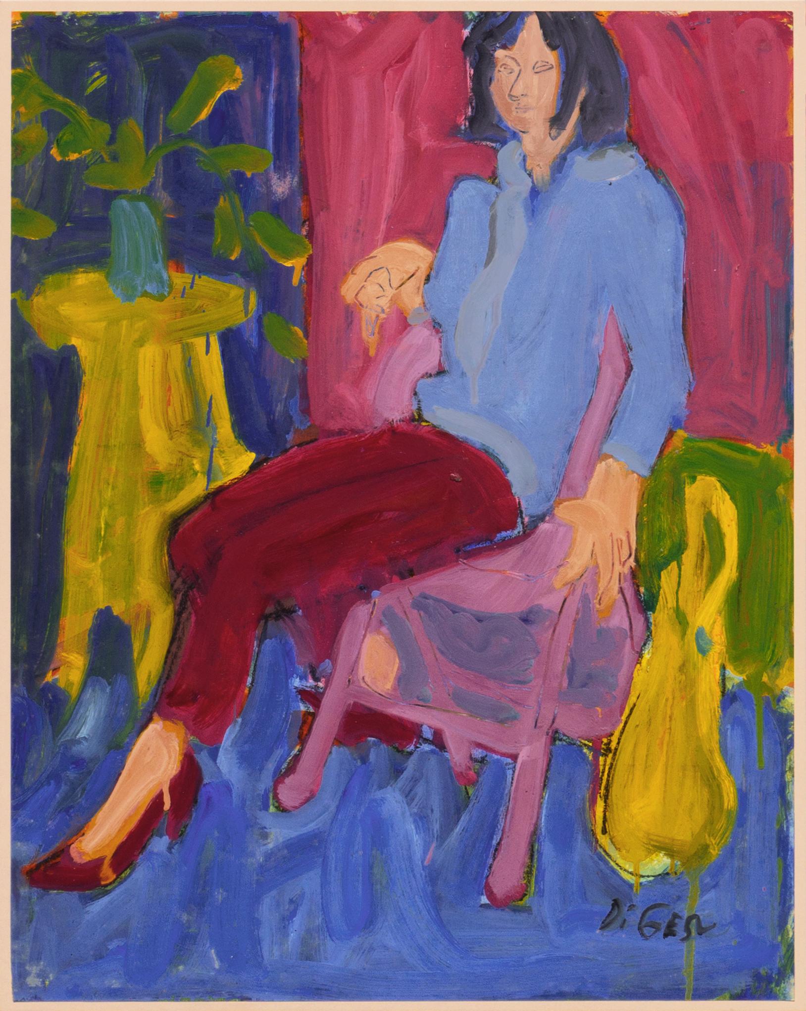'Woman Seated', Paris, Louvre, Salon d'Automne, Académie Chaumière, LACMA, SFAA  For Sale 2