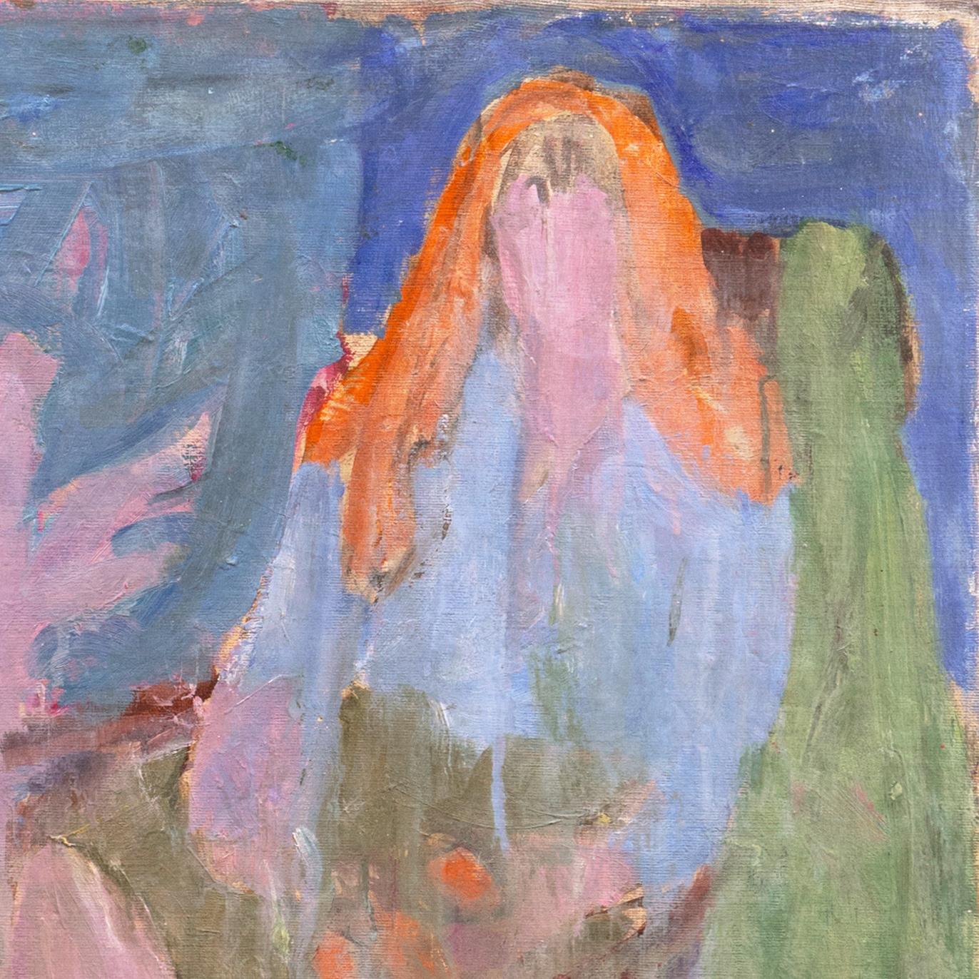 'Woman Wearing Mantilla', Paris, Louvre, Académie Chaumière, Carmel, California For Sale 1