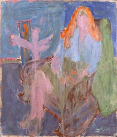 'Woman Wearing Mantilla', Paris, Louvre, Académie Chaumière, Carmel, California