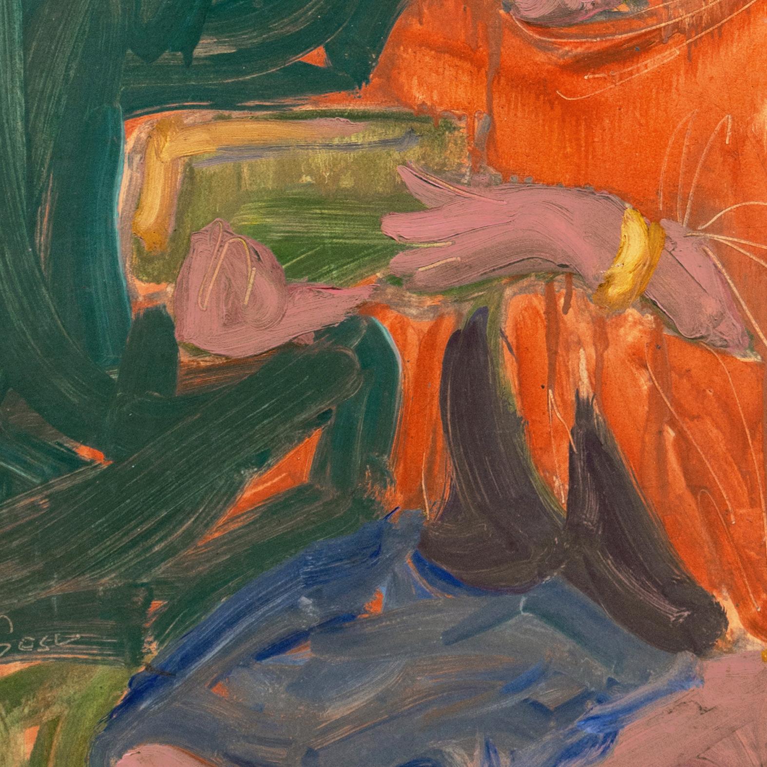 'Woman with Book', Paris, Louvre, Académie Chaumière, California, LACMA, SFAA For Sale 1