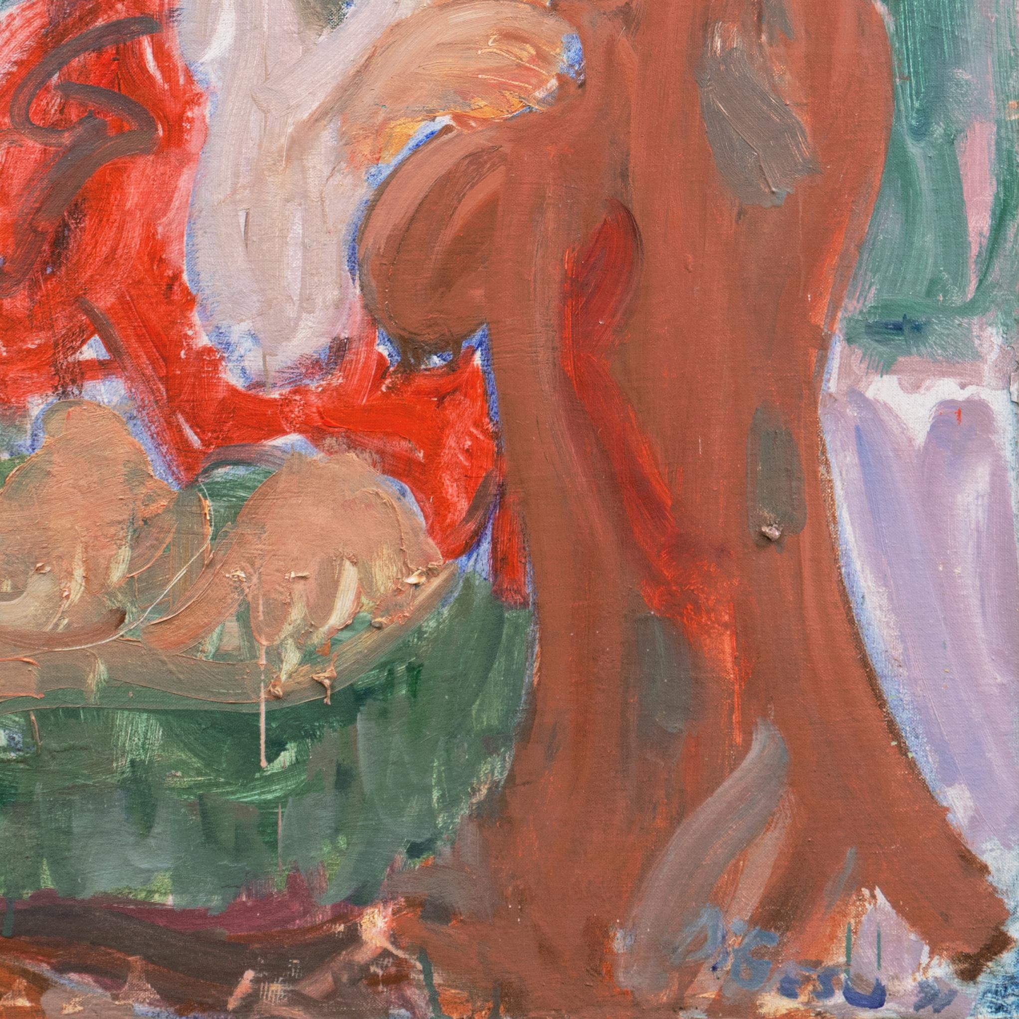 Signed lower right, 'Di Gesu' for Victor Di Gesu (American, 1914-1988) and dated 1971; additionally signed, verso, and titled, 'Leslie'.

Winner of the Prix Othon Friesz, Victor di Gesu first attended the Los Angeles Art Center and the Chouinard Art