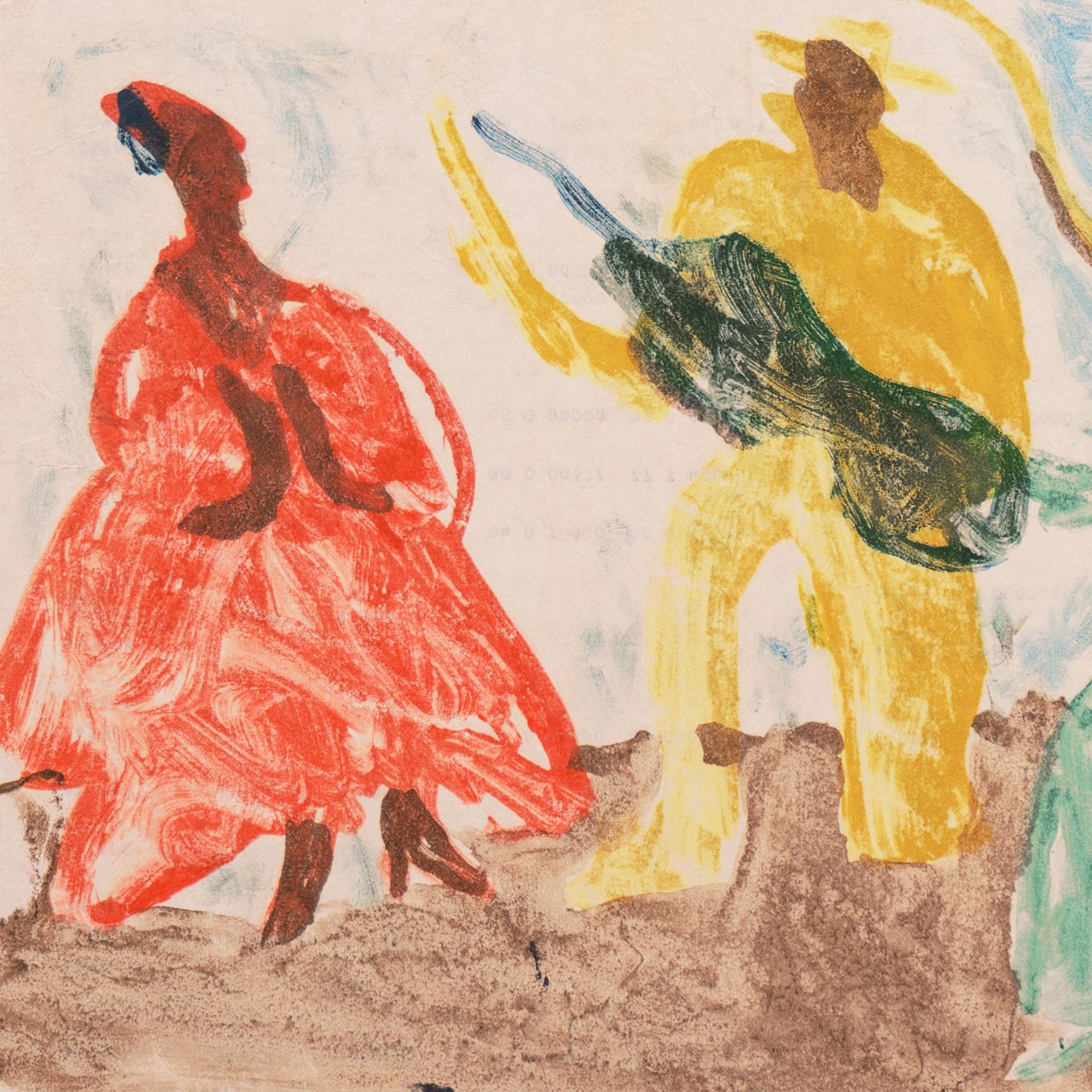 'Flamenco', Paris, Louvre, Salon d'Automne, Academie Chaumière, LACMA, SFAA - Post-Impressionist Art by Victor Di Gesu
