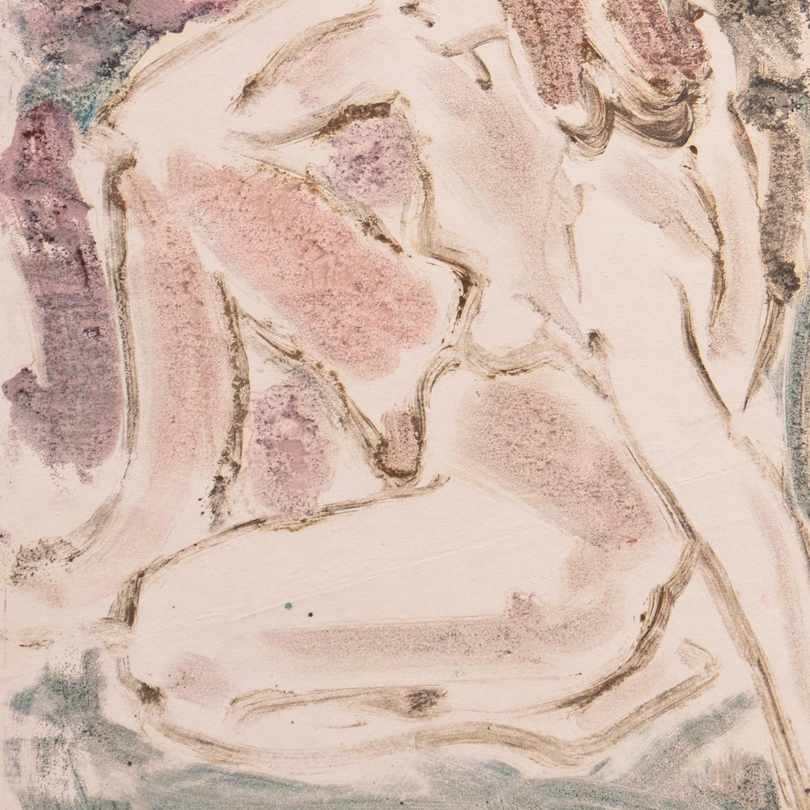 'Nude', Paris, Louvre, Salon d'Automne, Académie Chaumière, LACMA, SFAA, Carmel - Print by Victor Di Gesu
