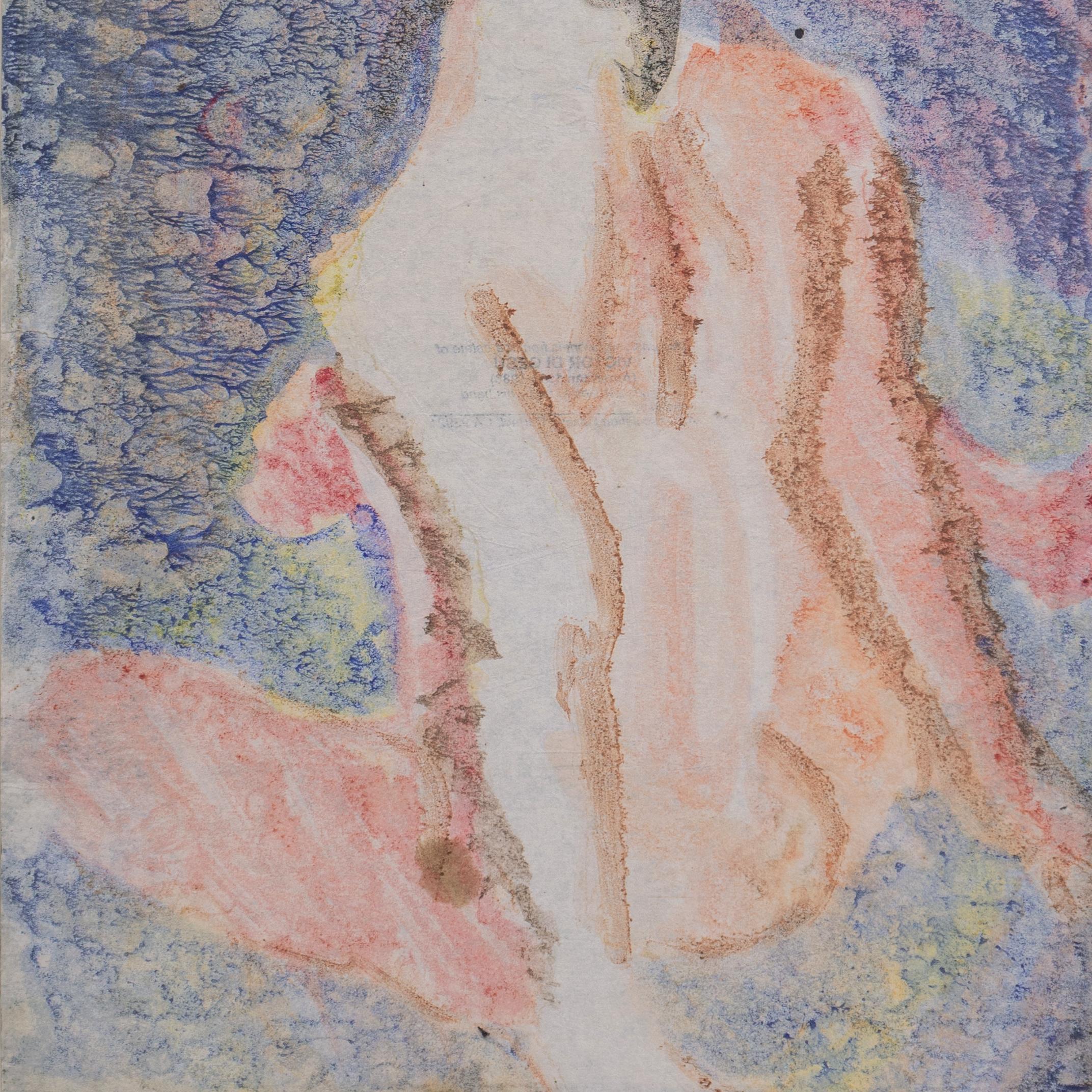 Verso gestempelt mit dem Nachlassstempel von Victor Di Gesu (Amerikaner, 1914-1988), geschaffen um 1955.

Victor di Gesu, Gewinner des Prix Othon Friesz, besuchte zunächst das Los Angeles Art Center und die Chouinard Art School, bevor er nach Paris