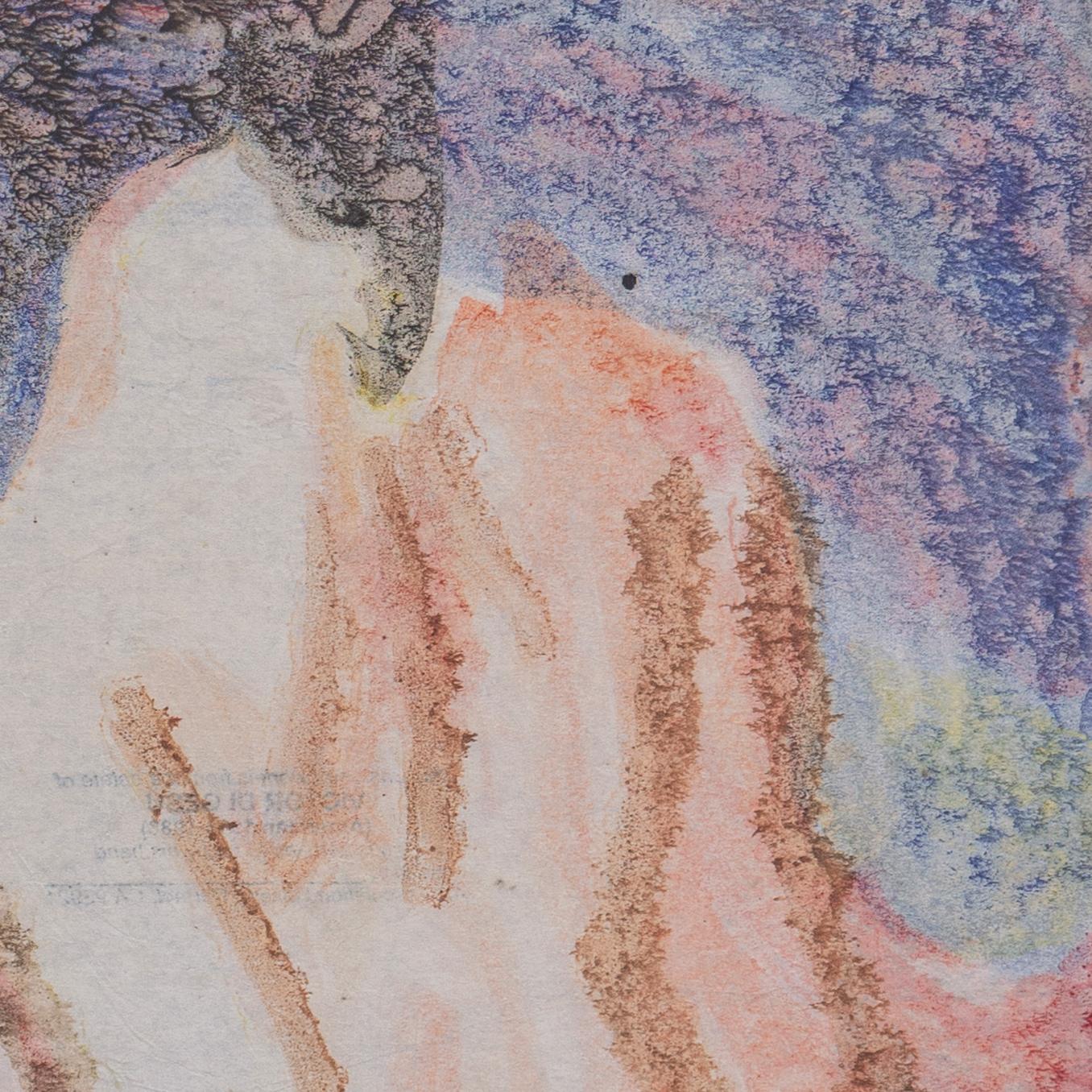 Verso gestempelt mit dem Nachlassstempel von Victor Di Gesu (Amerikaner, 1914-1988), geschaffen um 1955.

Victor di Gesu, Gewinner des Prix Othon Friesz, besuchte zunächst das Los Angeles Art Center und die Chouinard Art School, bevor er nach Paris