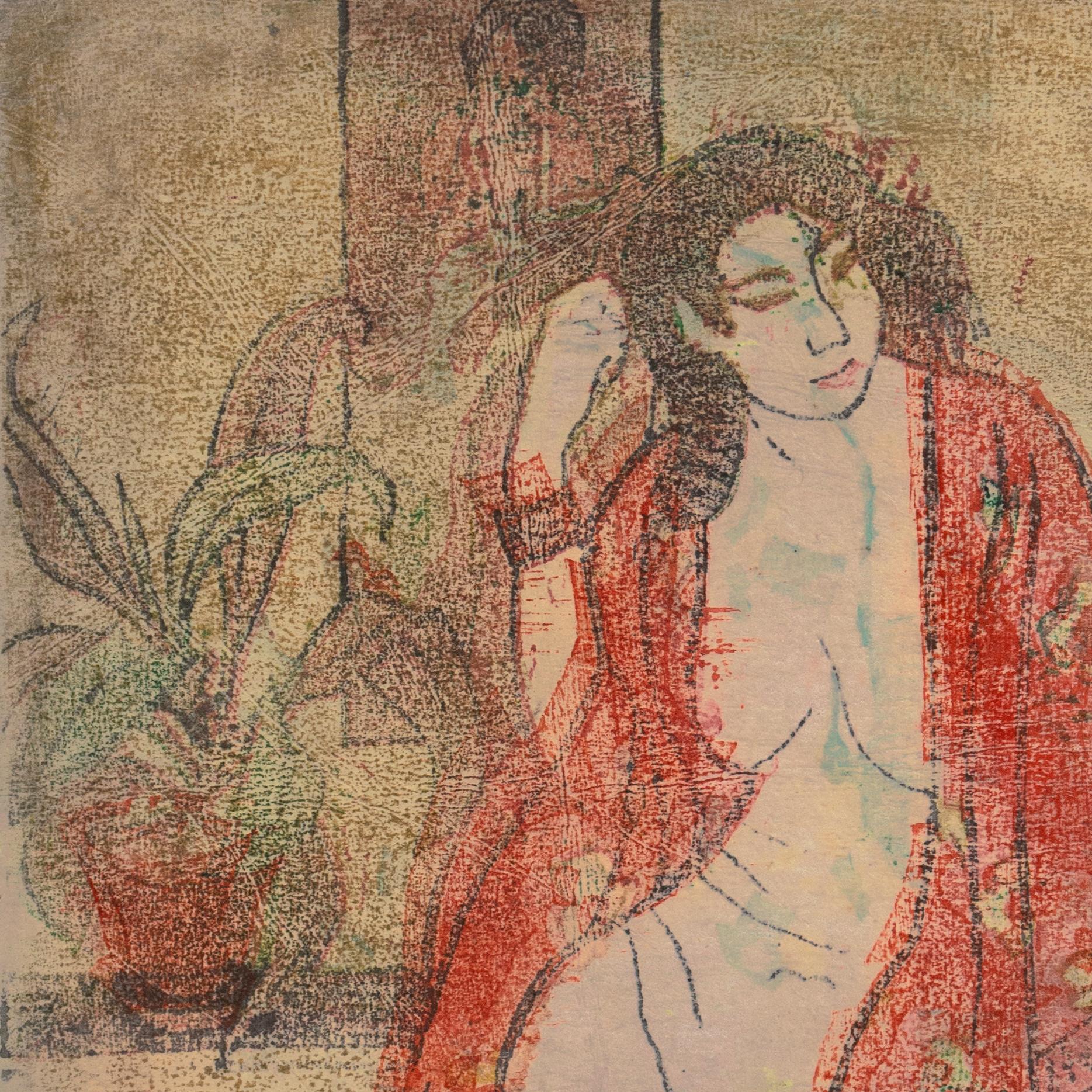 Mujer con kimono