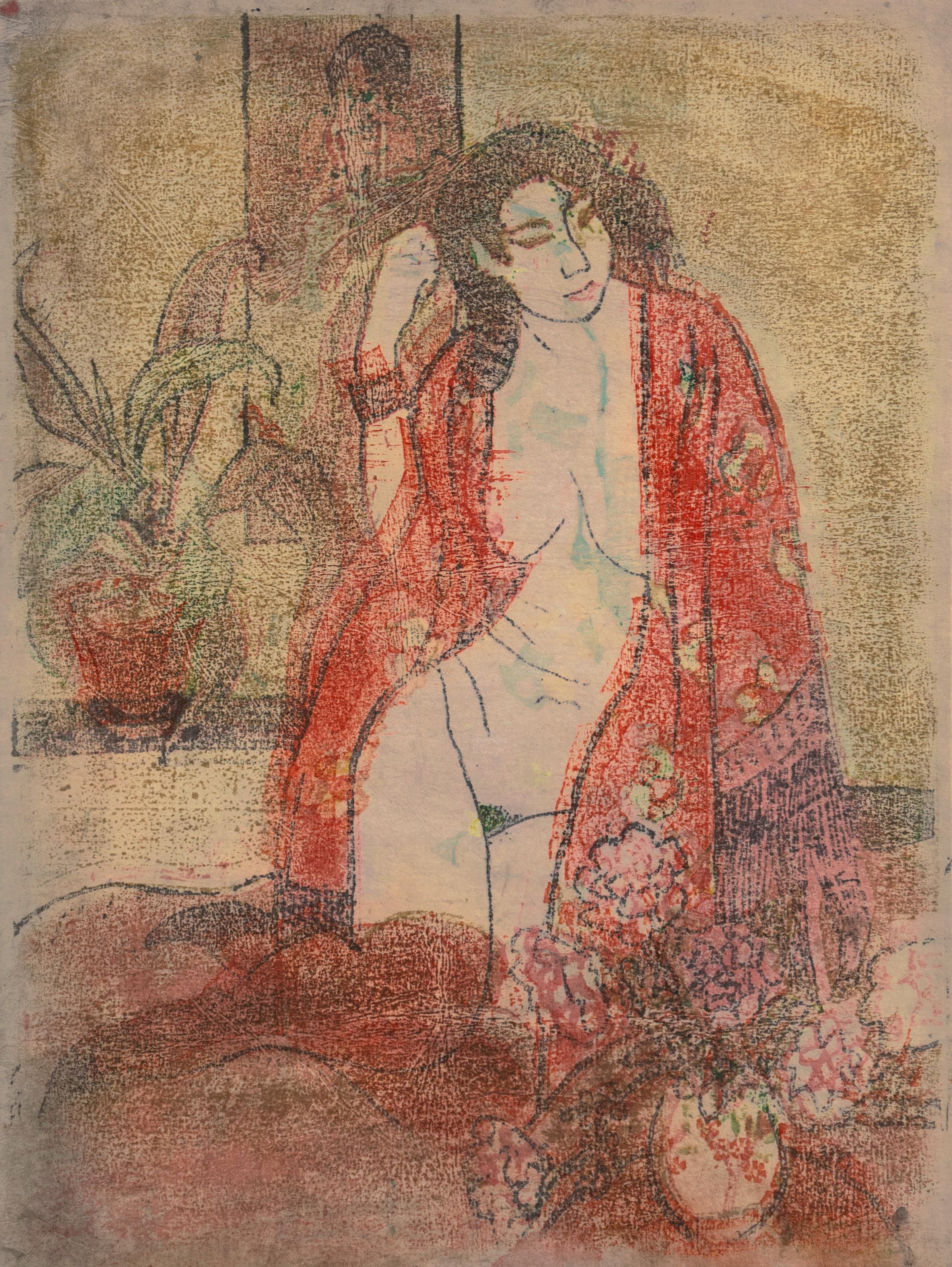 Donna in kimono", Parigi, Louvre, Salon d'Automne, Académie Chaumière, LACMA