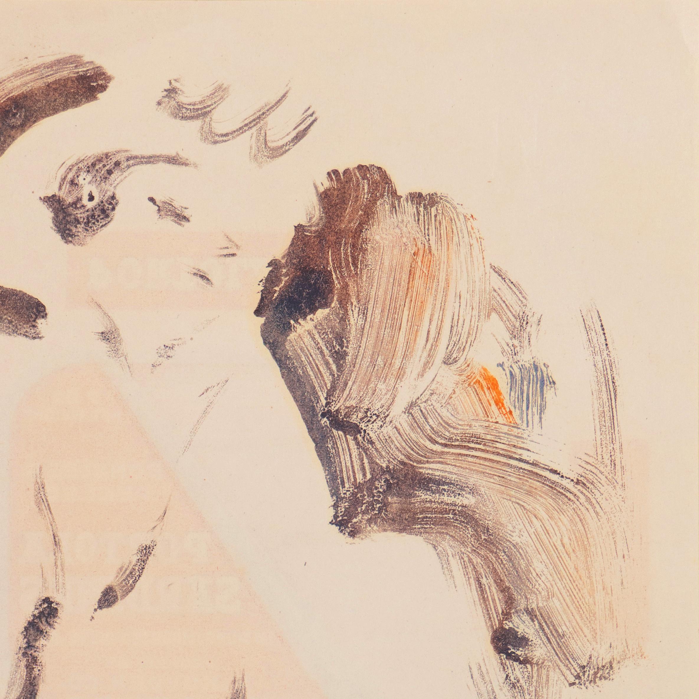 « Jeune femme assise », Paris, Louvre, Salon d'Automne, Ac. Chaumière, LACMA, SFAA - Post-impressionnisme Print par Victor Di Gesu