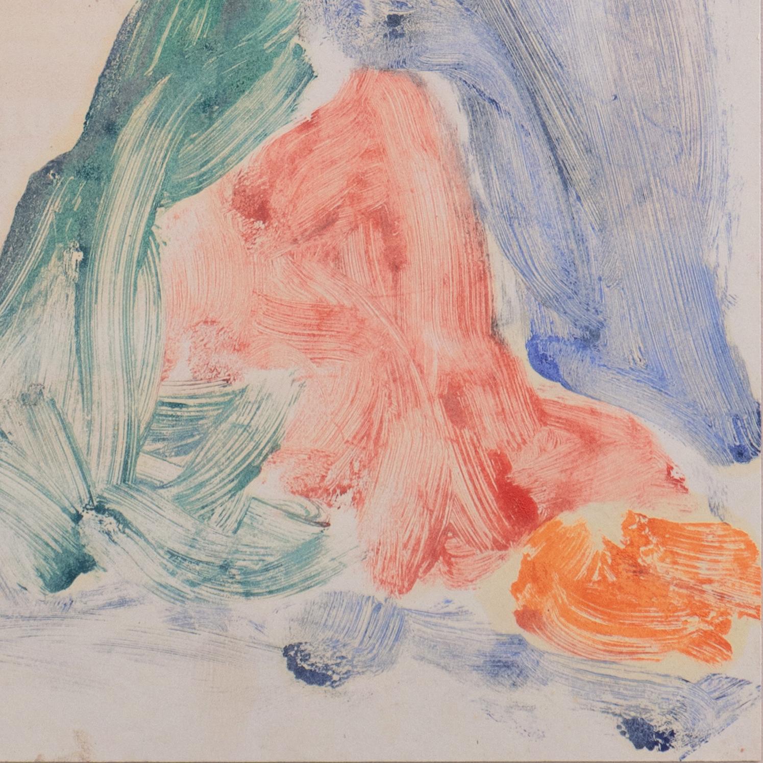 Stamped, verso, with estate stamp for Victor Di Gesu (American, 1914-1988) and created circa 1955.

Winner of the Prix Othon Friesz, Victor di Gesu first attended the Los Angeles Art Center and the Chouinard Art School before moving to Paris where