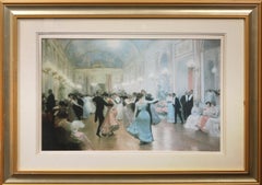 An Elegant Soiree, Impressionist Poster after Victor Gabriel Gilbert