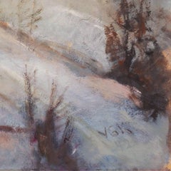 'Winter Landscape', Post-Impressionist Oil, Charlottenborg Academy of Fine Arts