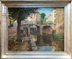 Victor Gilsoul, Brussels 1867 – 1943, Belgian Painter, A View of Diksmuide, 1900