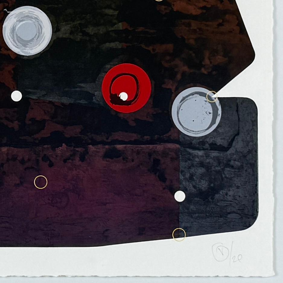 Victor Guadalajara, ¨Boceto Luna Roja¨, 2020, Piezografía, 10.2x14.2 in en venta 4