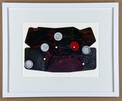 Victor Guadalajara, ¨Boceto Luna Roja¨, 2020, Piezographie, 10.2x14.2 in