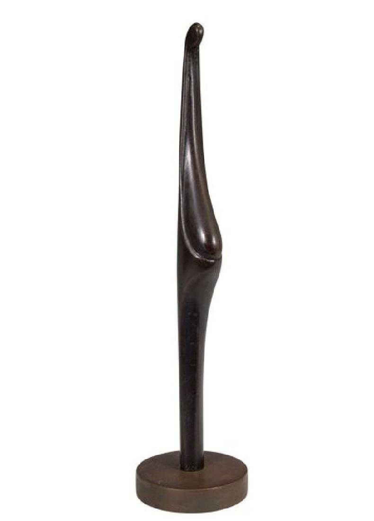 Victor Halvani Figurative Sculpture - Israeli Bronze Modernist Sculpture Pregnant Woman Abstract Figure Safed, Ein-Hod