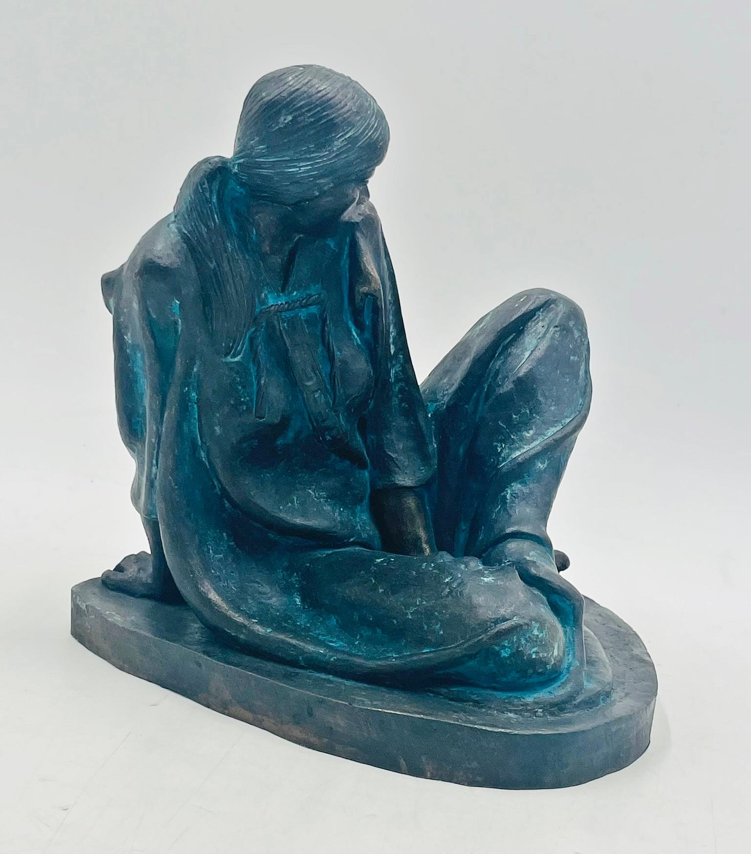 Victor Hugo Castañeda Bronze-Skulptur, Mexiko 1988, Auflage 1/20 (Ästhetizismus) im Angebot