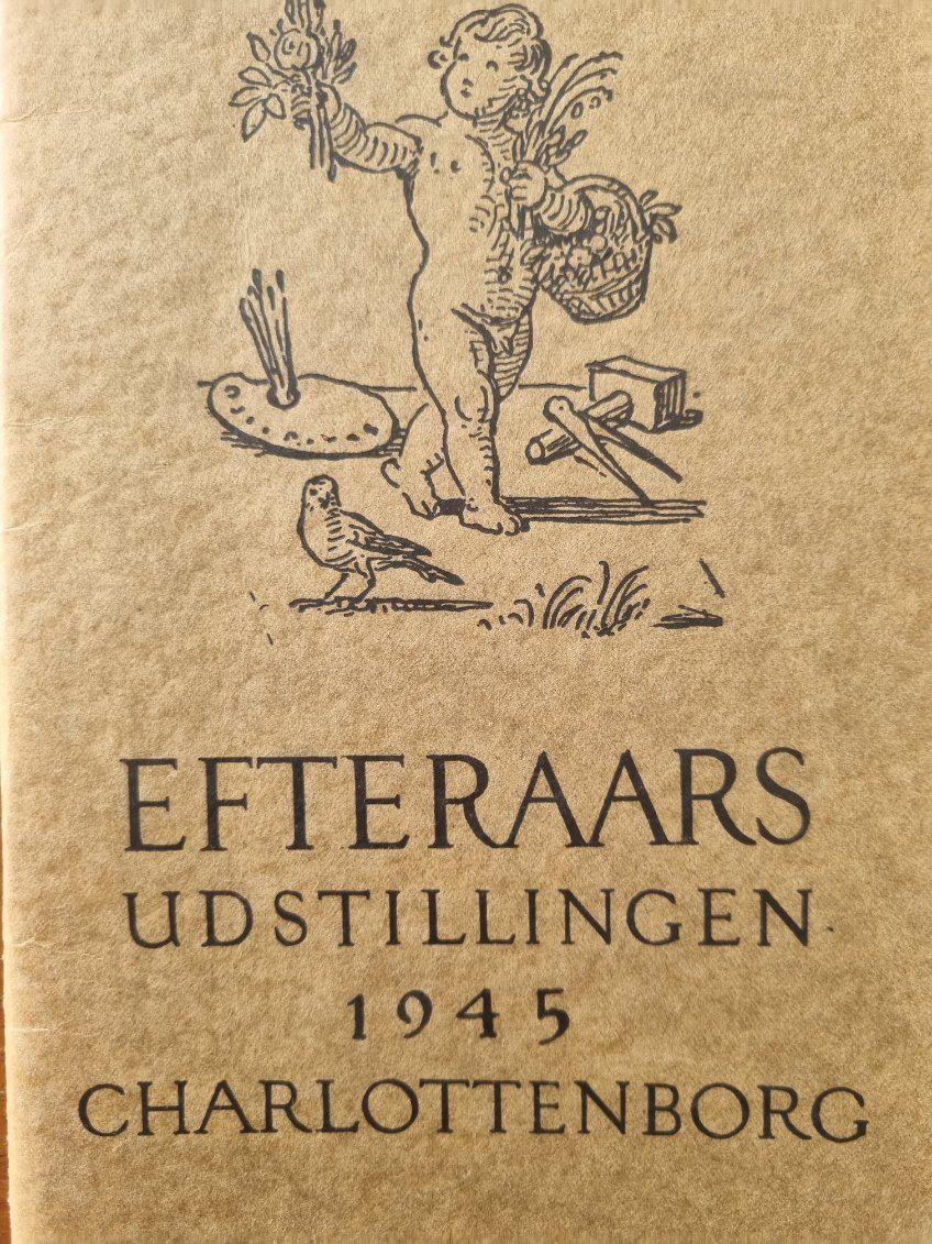 Victor Isbrand, Dänisches modernistisches Stillleben mit Blumen, Öl auf Leinwand, 1945 im Angebot 3