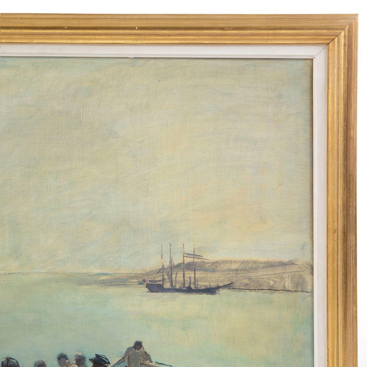 Victor Isbrand, Dipinto a olio con donne groenlandesi che trasportano carbone, Upernavik, 1935 in vendita 1