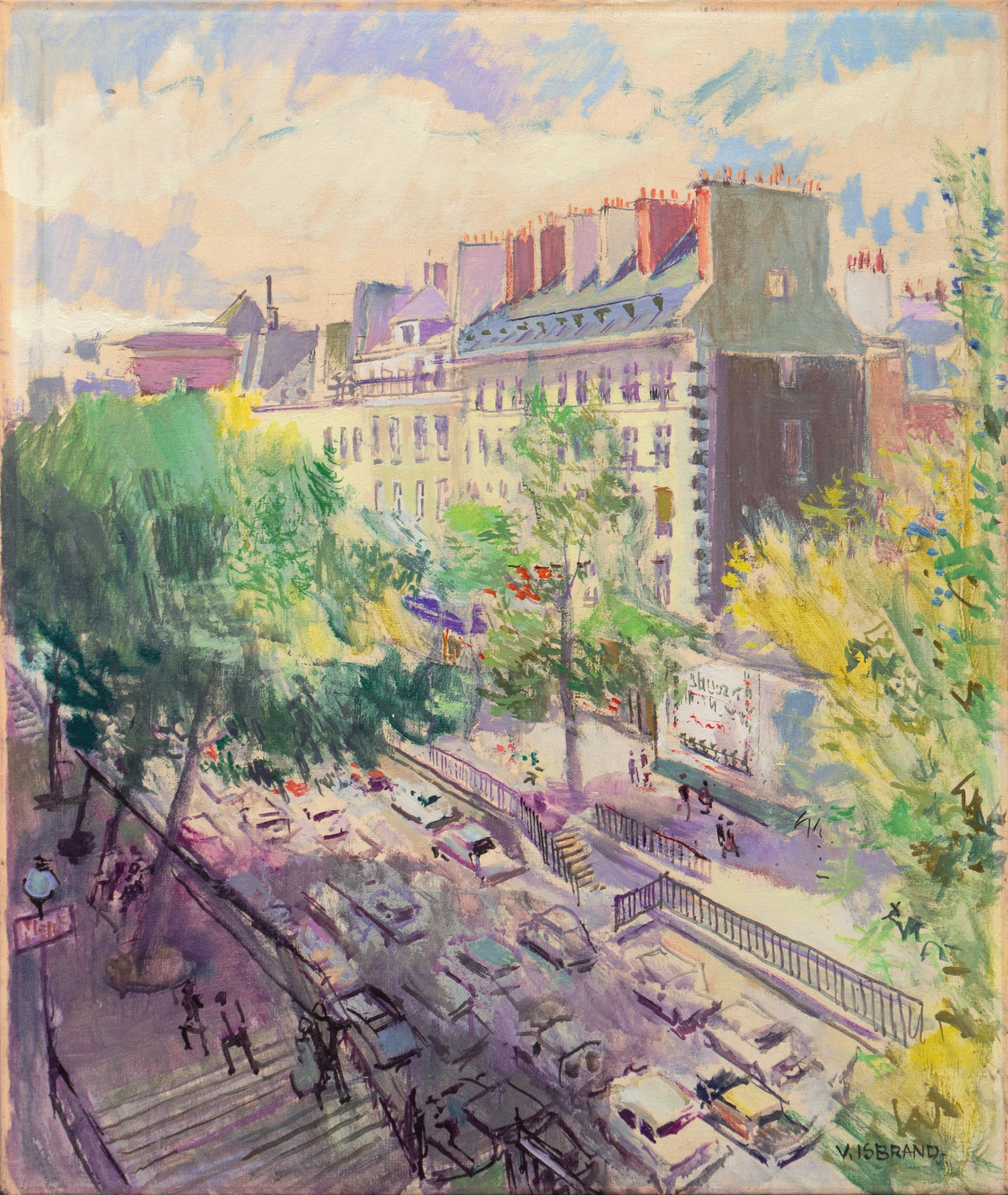 'Paris in the Spring', Academie Chaumiere, Post Impressionist oil, Royal Academy 1