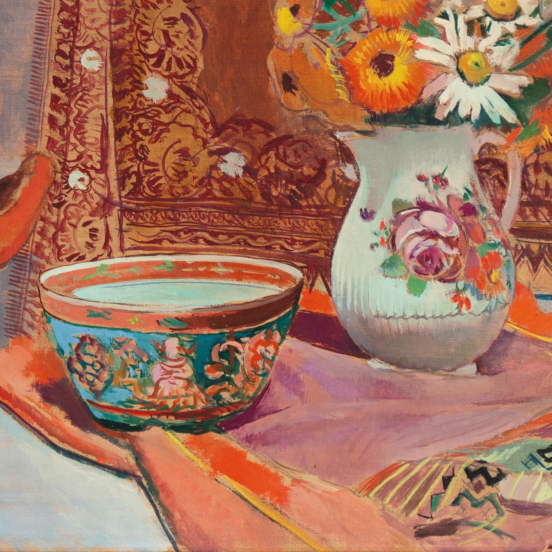 'Still Life with Imari Bowl', Paris, Post-Impressionist Oil, Royal Academy For Sale 8