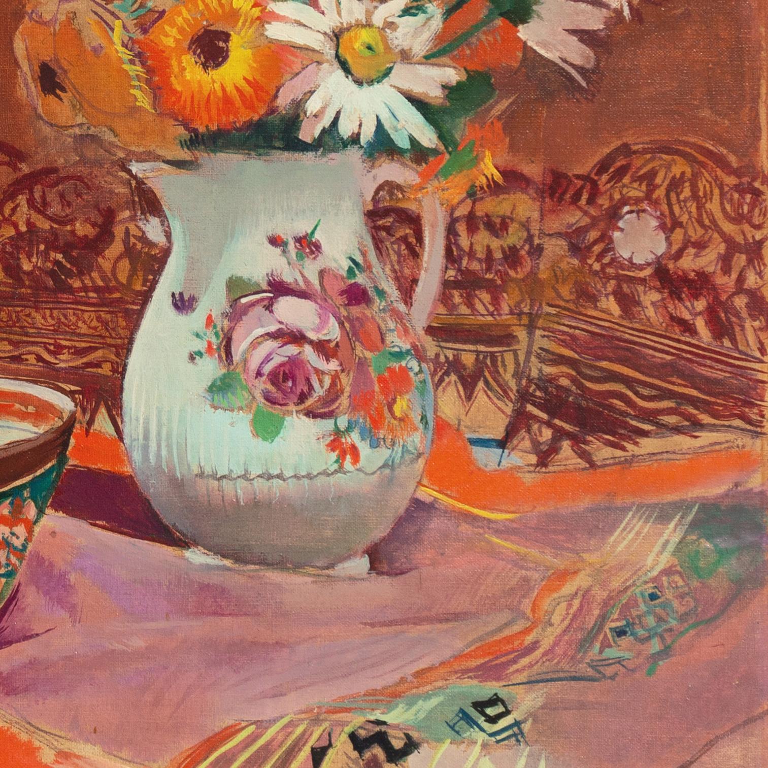„Stillleben mit Imari-Schale“, Paris, Postimpressionistisches Ölgemälde, Royal Academy im Angebot 2