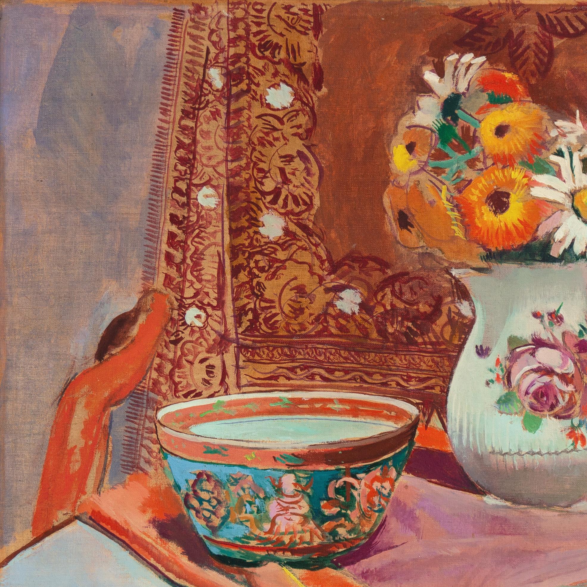 'Still Life with Imari Bowl', Paris, Post-Impressionist Oil, Royal Academy For Sale 5