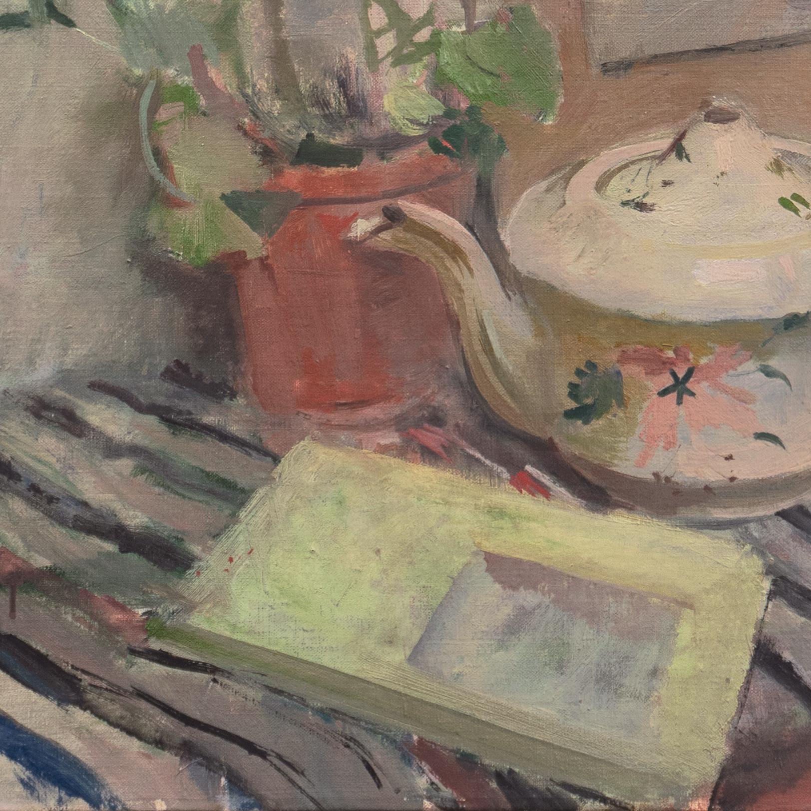 'Still Life with Geranium', Paris, Post-Impressionist, Royal Academy, Denmark For Sale 1