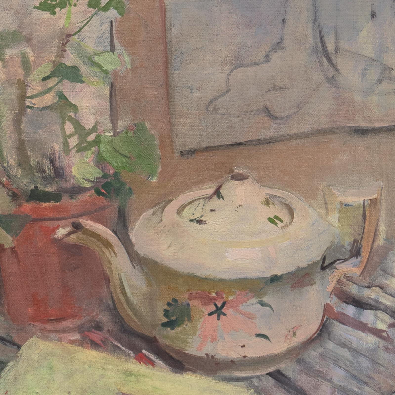 'Still Life with Geranium', Paris, Post-Impressionist, Royal Academy, Denmark For Sale 2