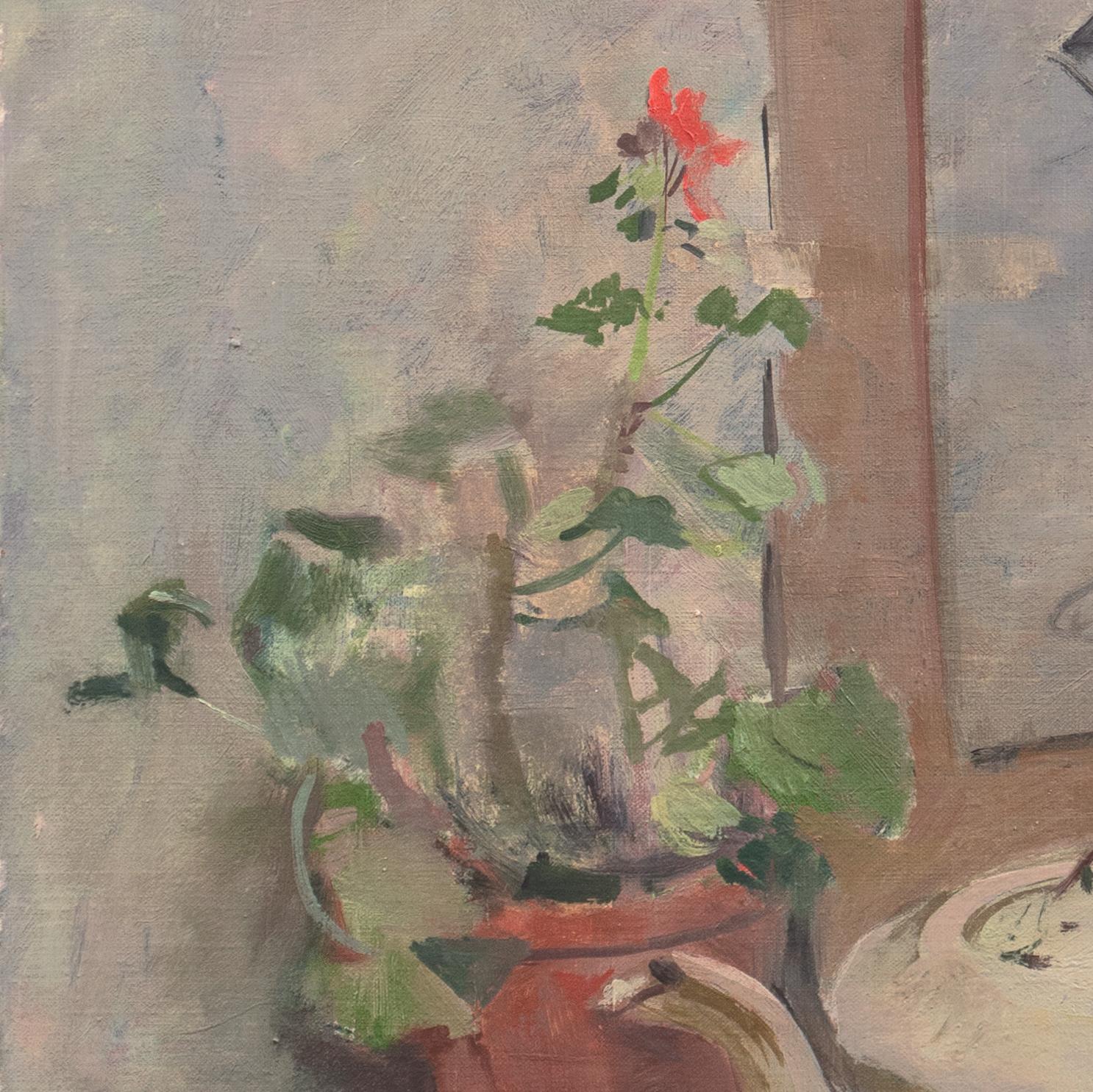 'Still Life with Geranium', Paris, Post-Impressionist, Royal Academy, Denmark For Sale 3