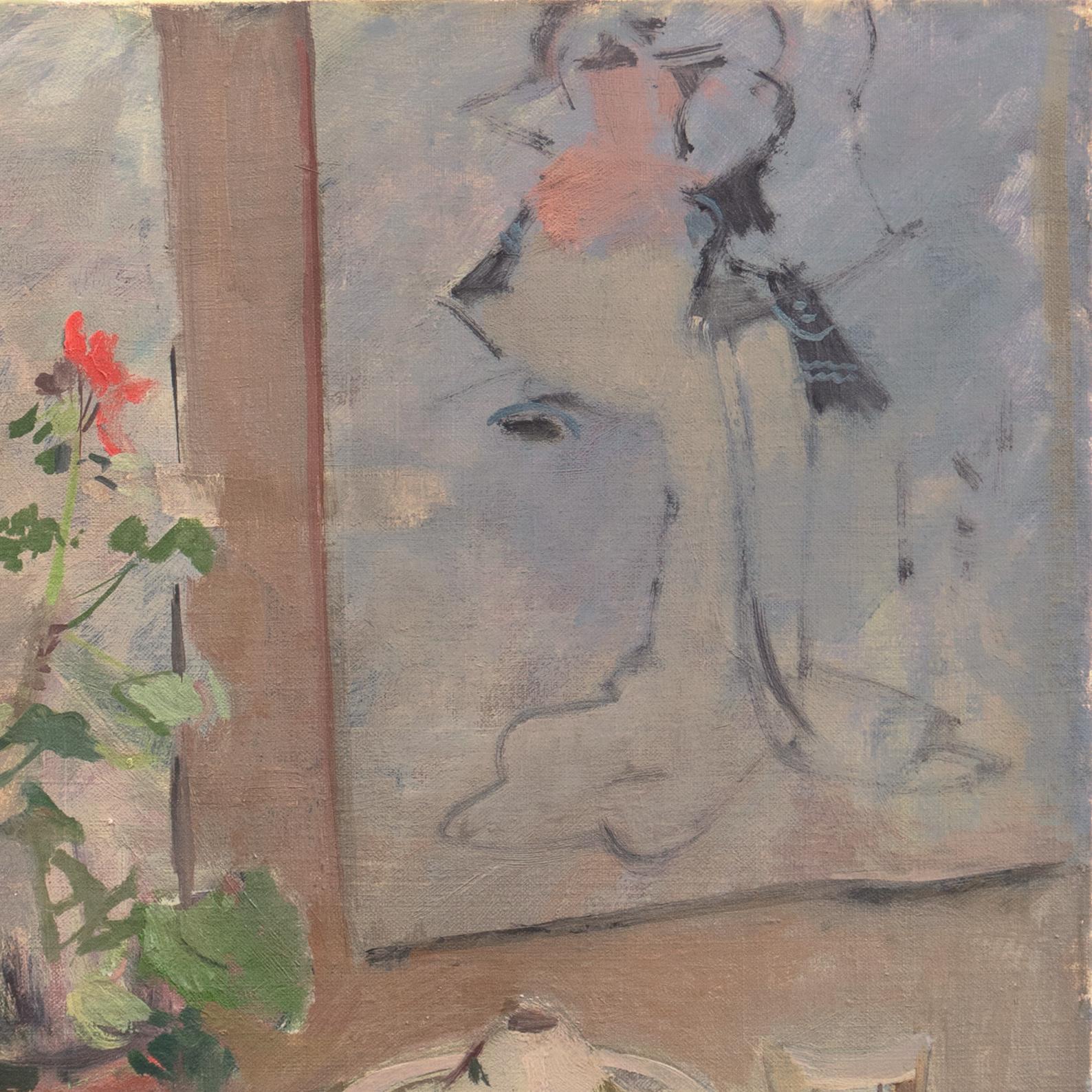 'Still Life with Geranium', Paris, Post-Impressionist, Royal Academy, Denmark For Sale 4