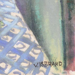 'Menton, the Côte d'Azur', Post-Impressionist Oil, Academie Chaumiere, Paris