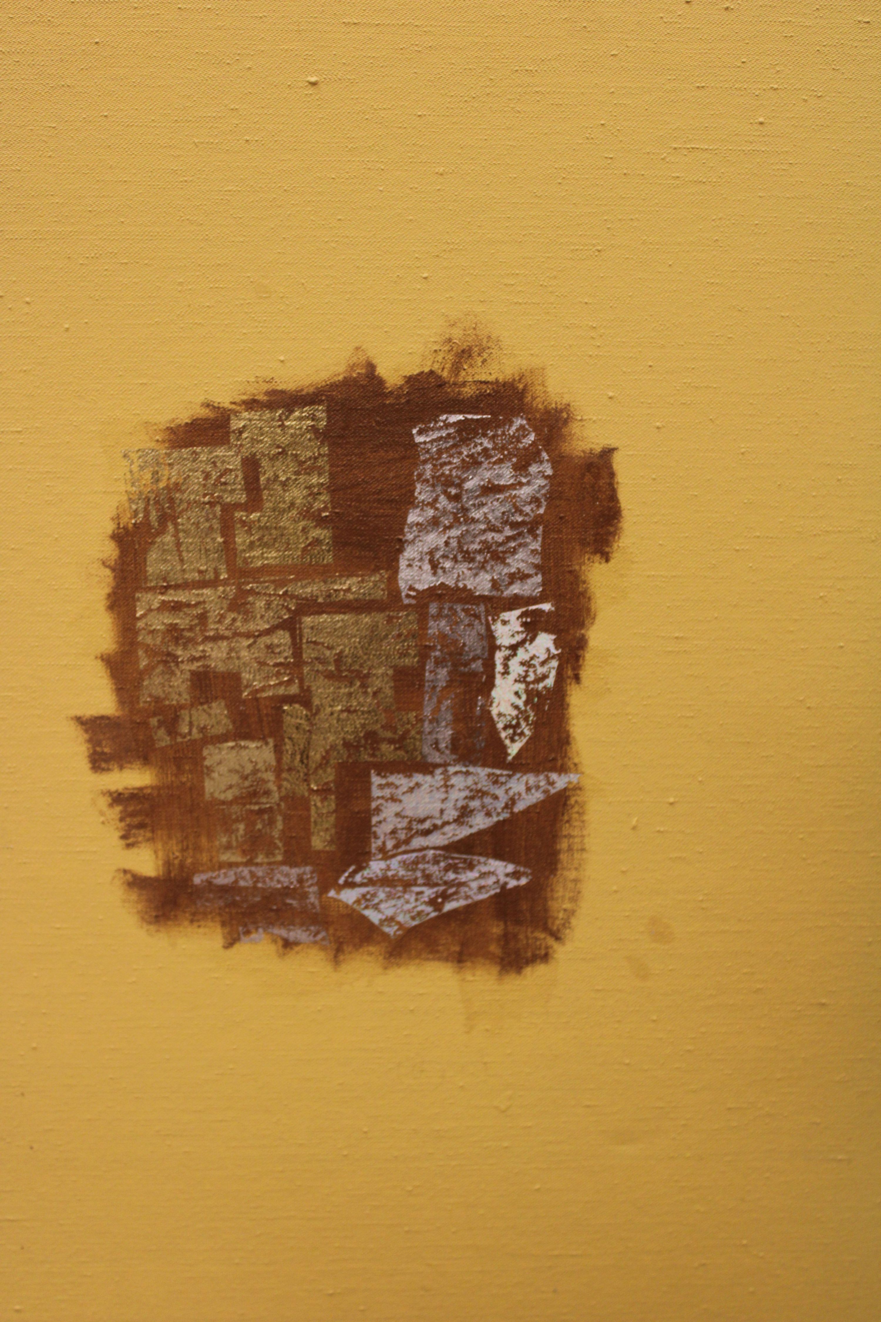 Dans la légèreté de l'or Huile sur toile, 150 x 180 cm - Contemporain Painting par Victor Karnauh 