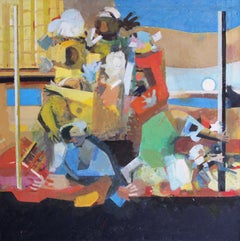 Un vertedero. Óleo sobre lienzo, 100x100 cm