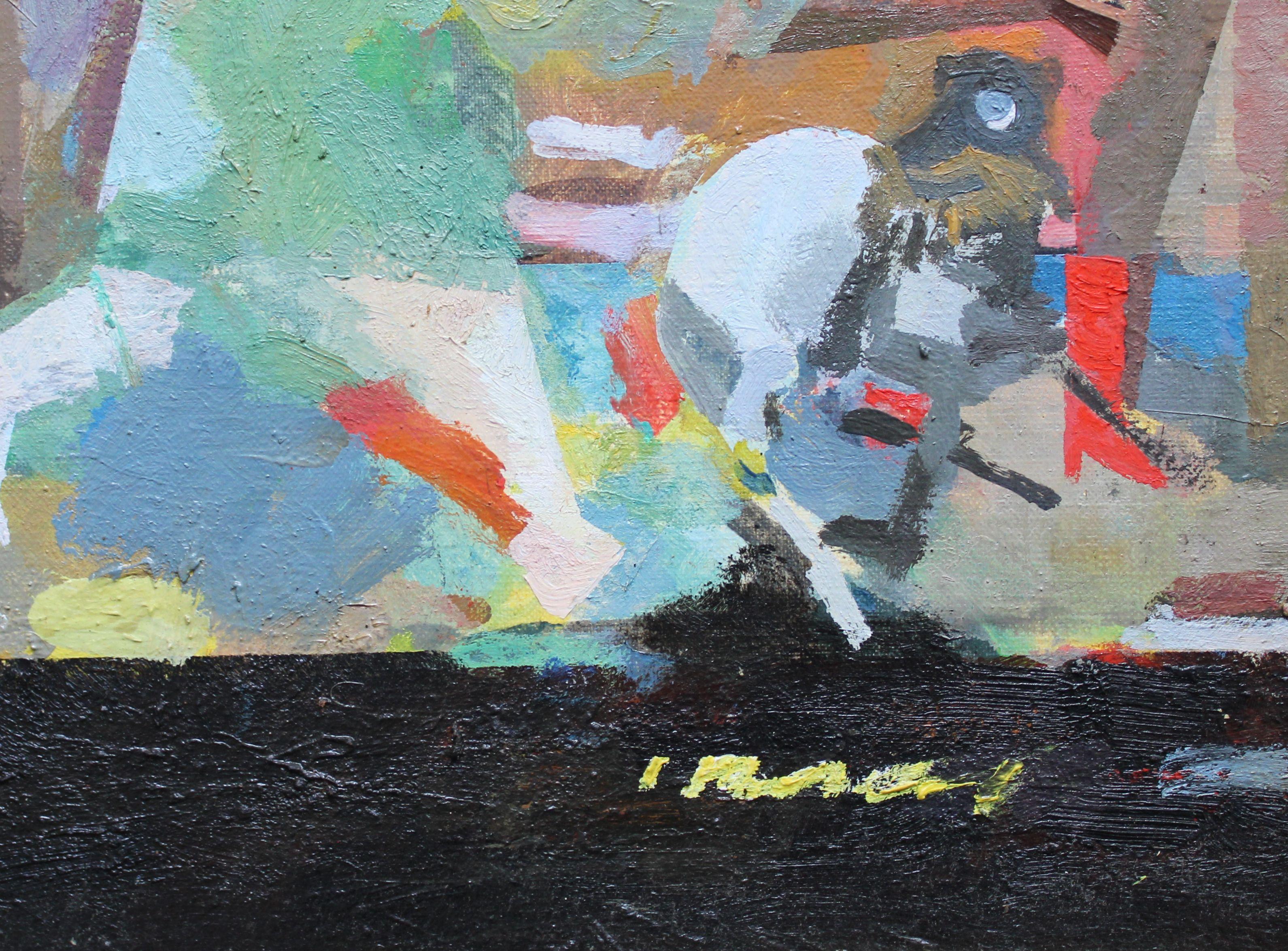 Una delizia di provincia. Olio su tela, 41 х 51 cm - Painting Concettualismo di Victor Karnauh 