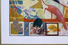 Ein Spaziergang im Dorf. Öl auf Karton, 45x45 cm, Öl